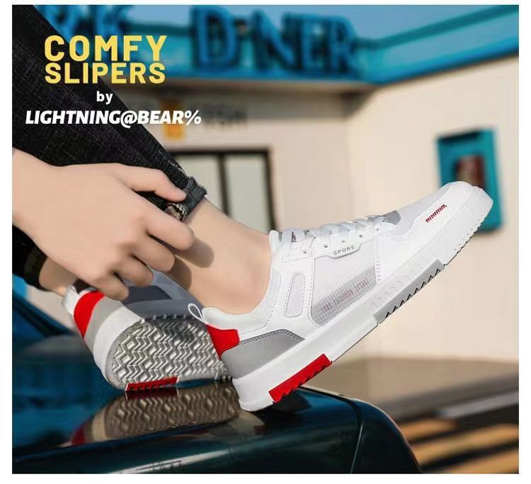 Sneakers For Men Versatile Leather Casual Shoes Couple Footwear_voghion.com
