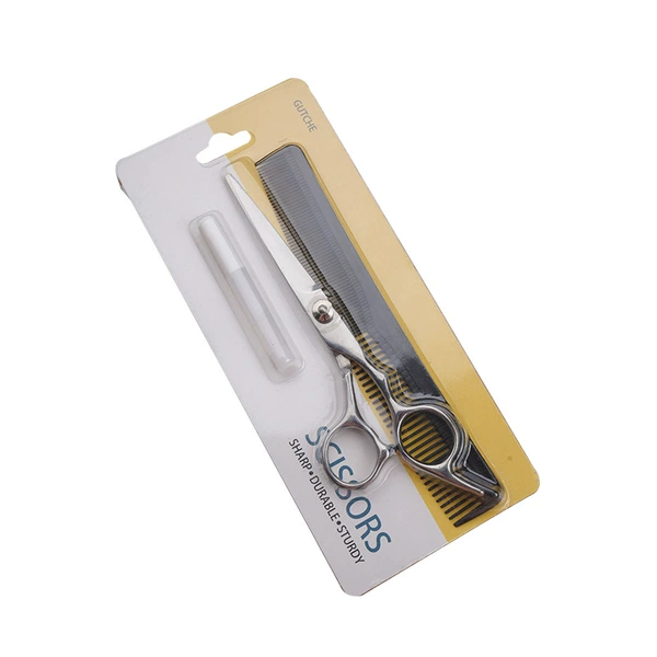 White screw flat cut blister cardboard [with oil + comb]