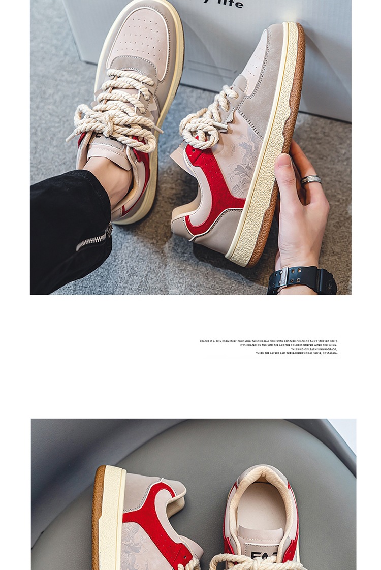 Spring Autumn Trendy Men's Casual New Four Seasons Versatile Breathable Korean Fashion Board Shoes Flat and Lightweight_voghion.com