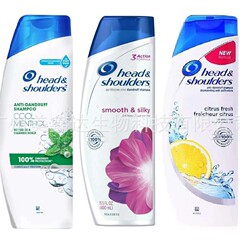 スポット H&S 外国貿易 フケ防止シャンプー さわやかオイルコントロールシャンプー スムース保湿シャンプー ファミリー 400m