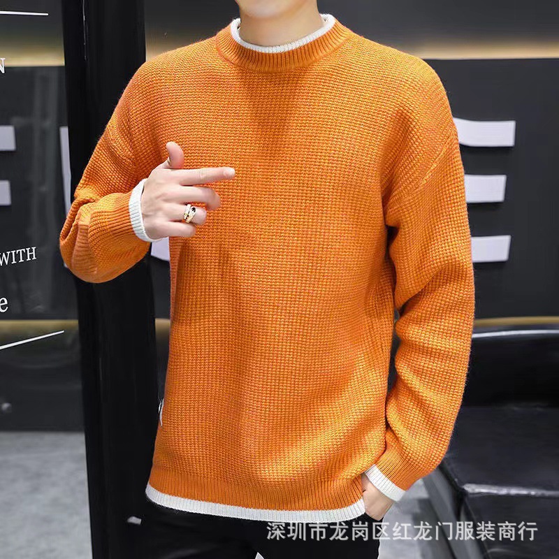 2022 Autumn and winter new stylish thick pullover sweaters for men and warm wool sweaters, wholesale from foreign trade sources at street stalls pic 23