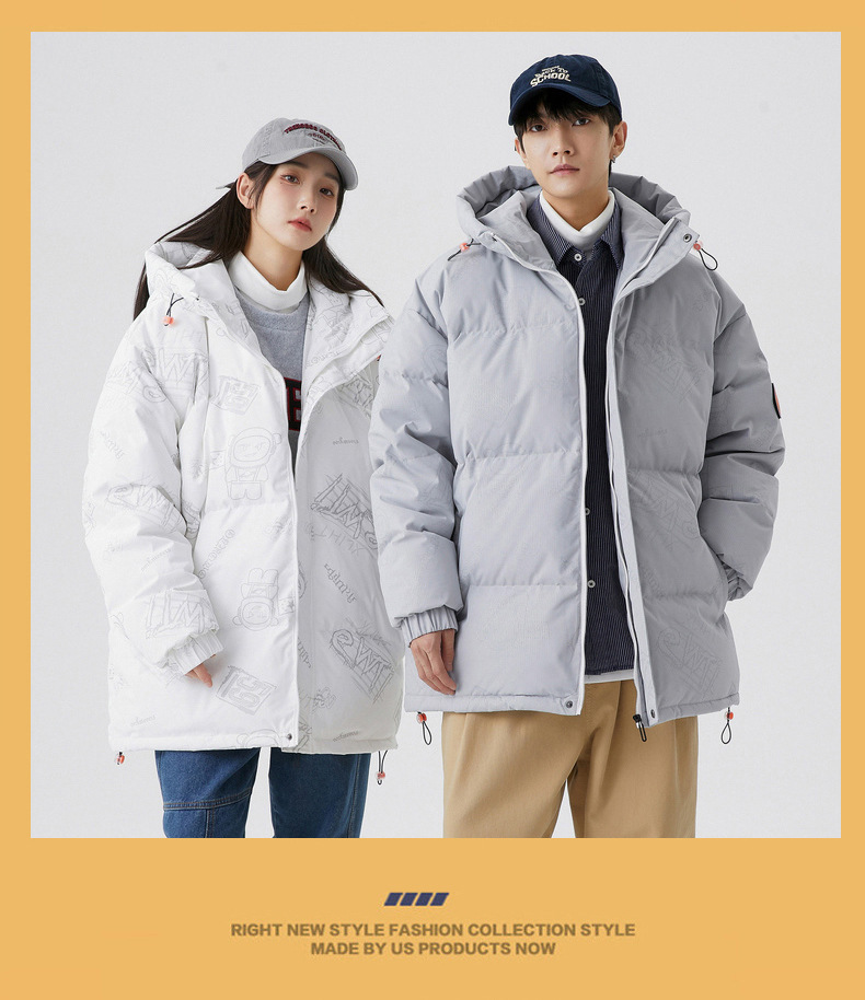 Men's Puffer Jacket Winter Coat For Couples Duck Down Warm_voghion.com