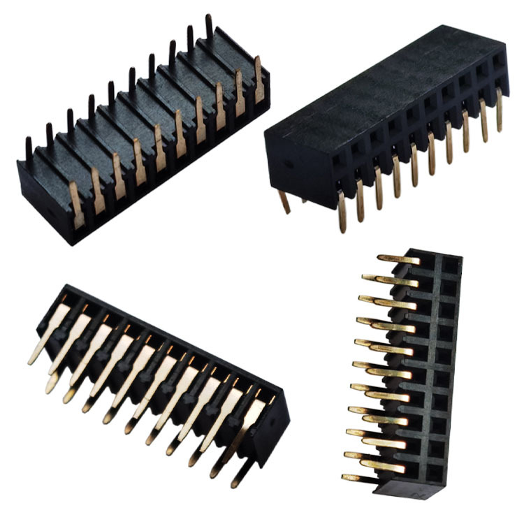2.54 8.1h double side bending mother 6T material U type 2*10p/2*40p