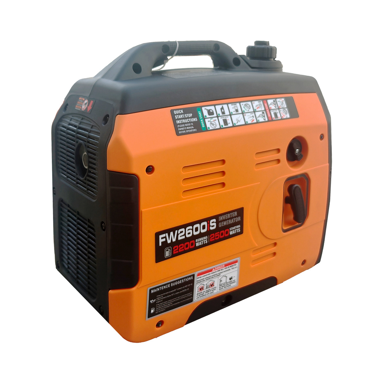 2-Kilowatt Portable Silent Inverter Gasoline Generator with Remote Control for Camping, Rv, Outdoor, and Home Use, Manufacturer 220