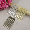 5 teeth 8 teeth 10 tooth bride hair combed wire hair hoop headwear material insert combed hair