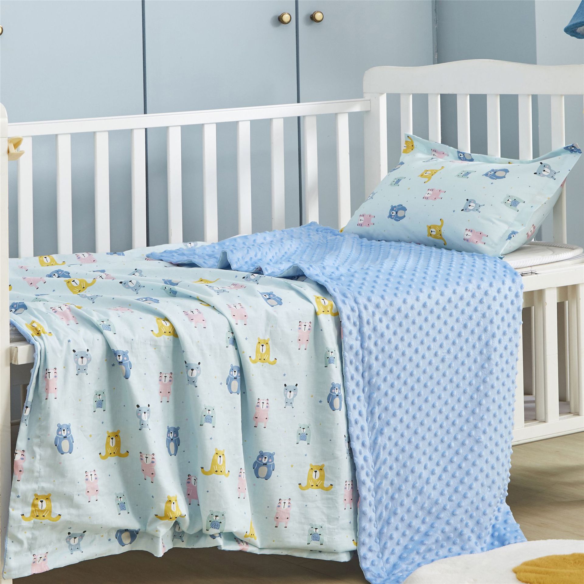 Algodón bebé calmante manta bebé Beanie manta niños manta recién nacido manta verano kindergarten siesta Manta