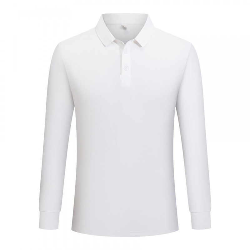 Primavera y otoño transfronterizos polo, ropa de trabajo de manga larga, logotipo impreso personalizado, camiseta de bordado, camiseta de comercio exterior, camiseta de publicidad para hombres y mujeres