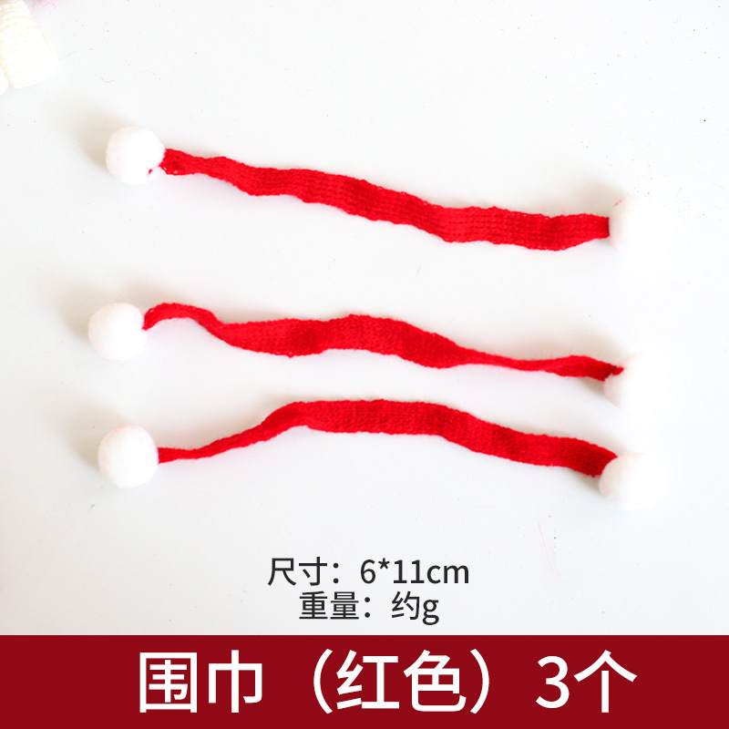 Navidad de peluche lana felt guantes bufandas sombreros de Navidad joyas decoración navideña colgante árbol de Navidad al por mayor