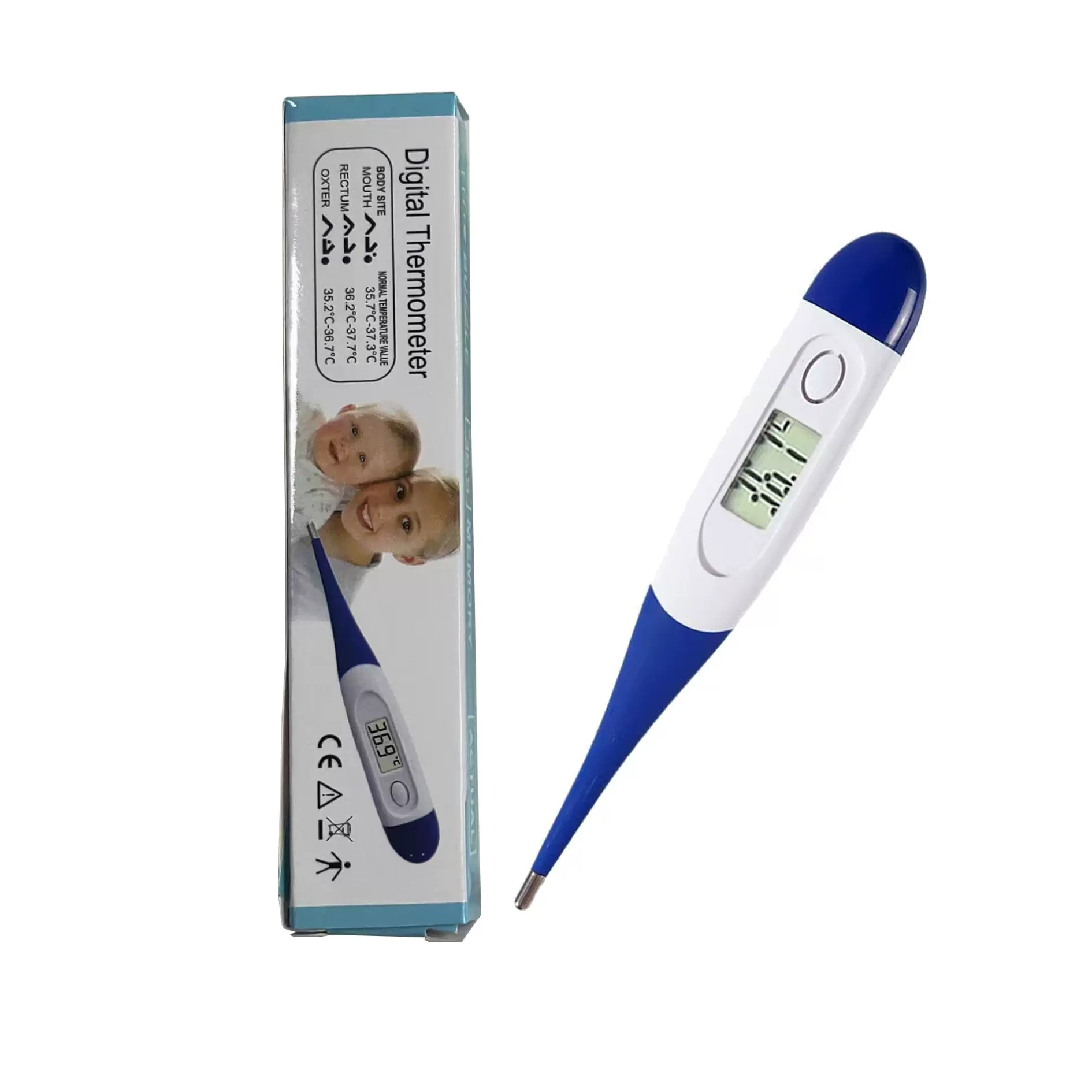定制跨境软头电子体温计腋下温度计口腔测温计322RT体温表温度计