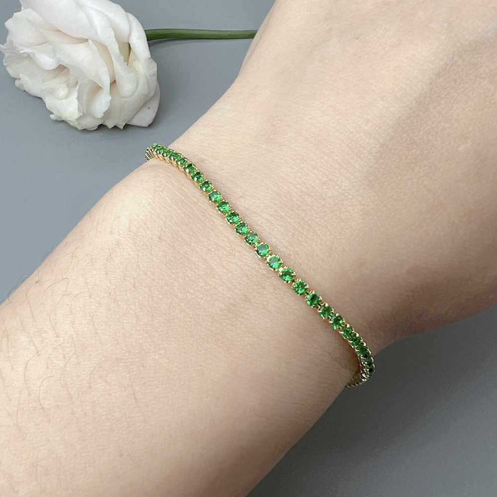 13g Weight Alloy Pendant Material Zircon Inlay Material Bracelets Classification Alloy Chain Material 1 Piece Quantity Holiday, Daily, Street Occasion Alloy Material Geometric Pattern Women's Gender Plating Design Elegant Style Elegant Geometric Zircon Alloy Wholesale Bracelets 7