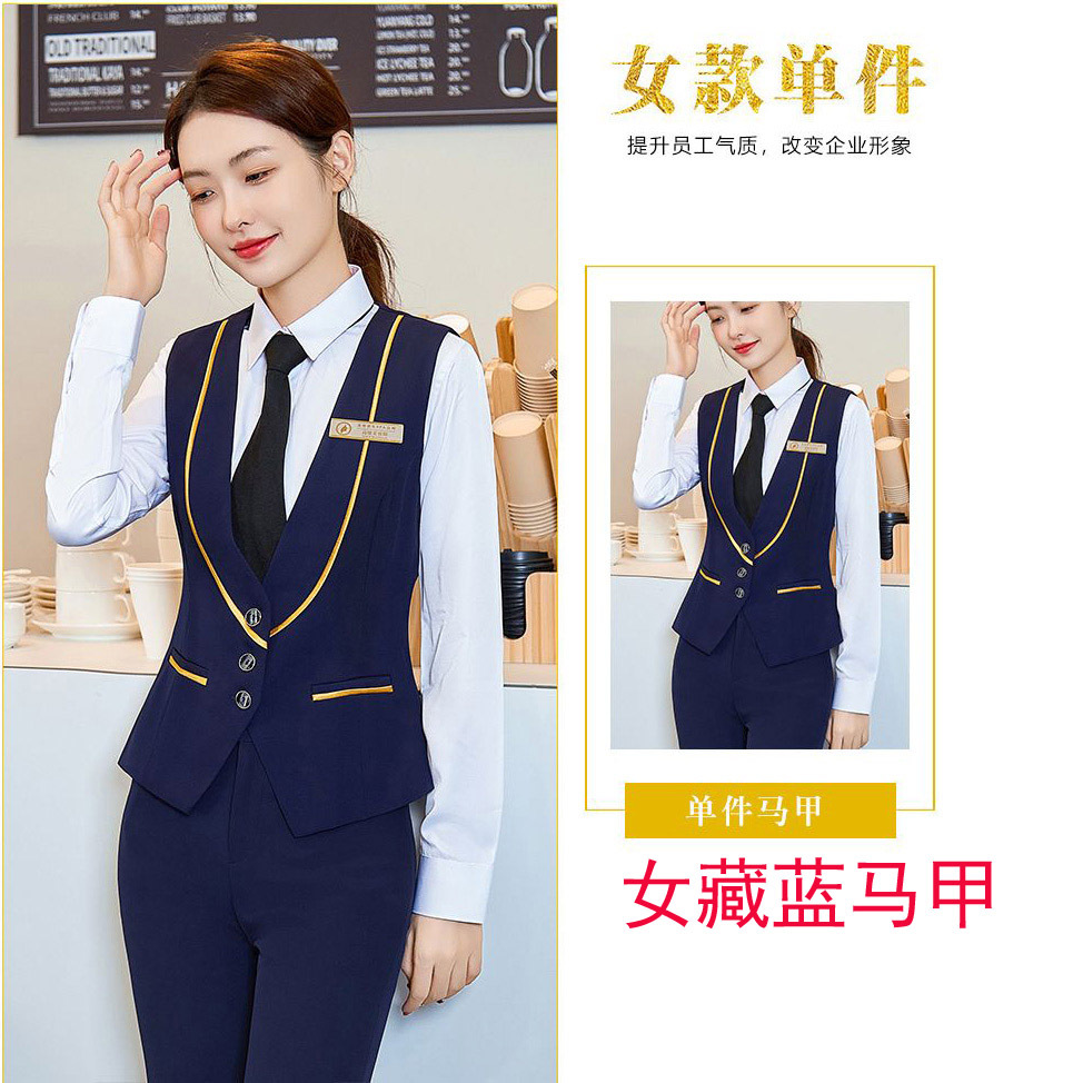 Темно-синий жилет женский 40 юаней