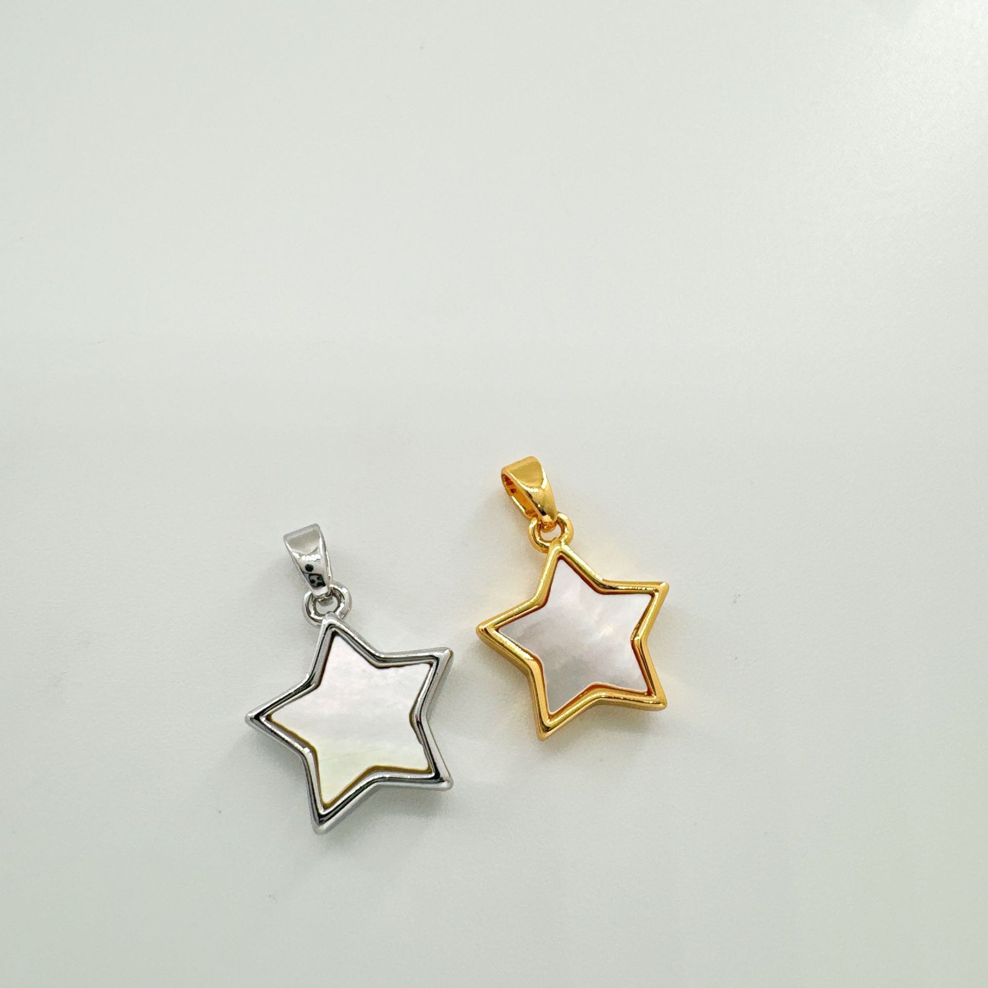 DIY Jewelry Accessories Classification 1 Piece Quantity 1 Piece Copper Shell Abalone Shell Pentagram Pendant