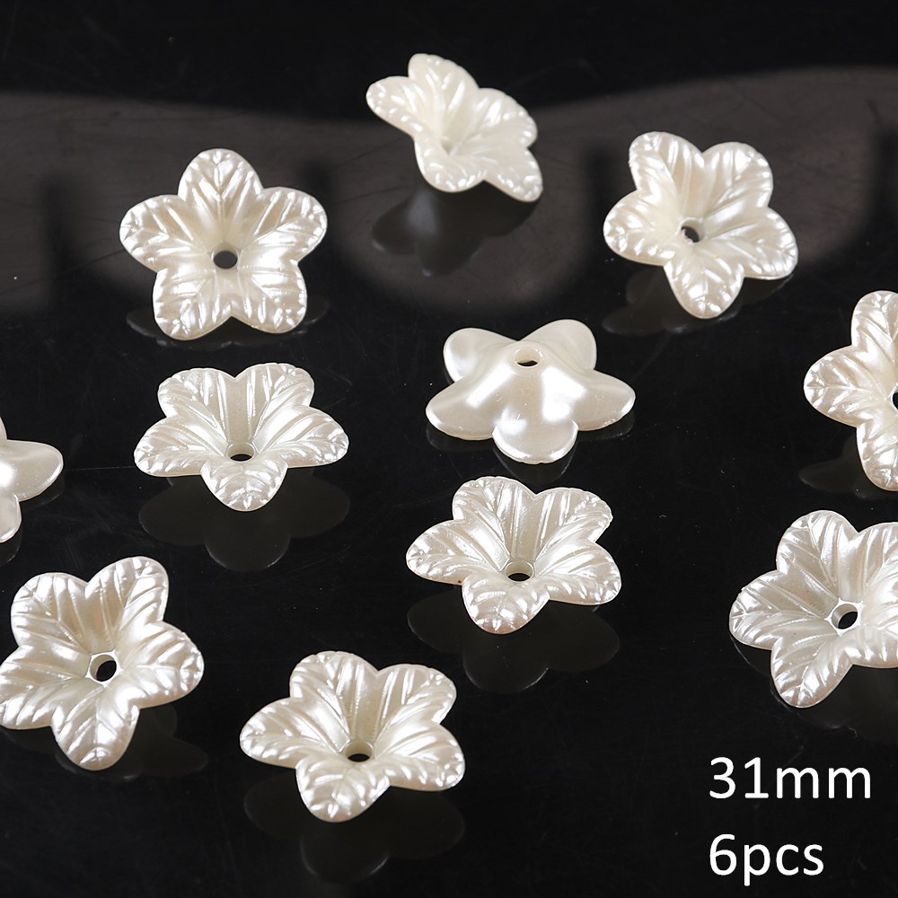 54#31mm five-petal flowers, about 6 pieces