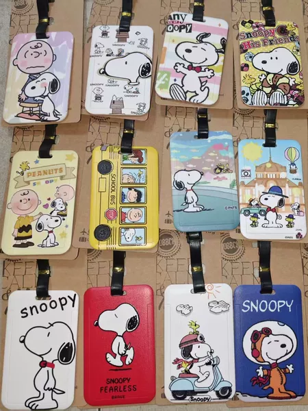 Cartoon Creative Travel Supplies Snoopy Hard Plastic Luggage Bag Tag Shipping Tag Identification Tag Luggage Tag