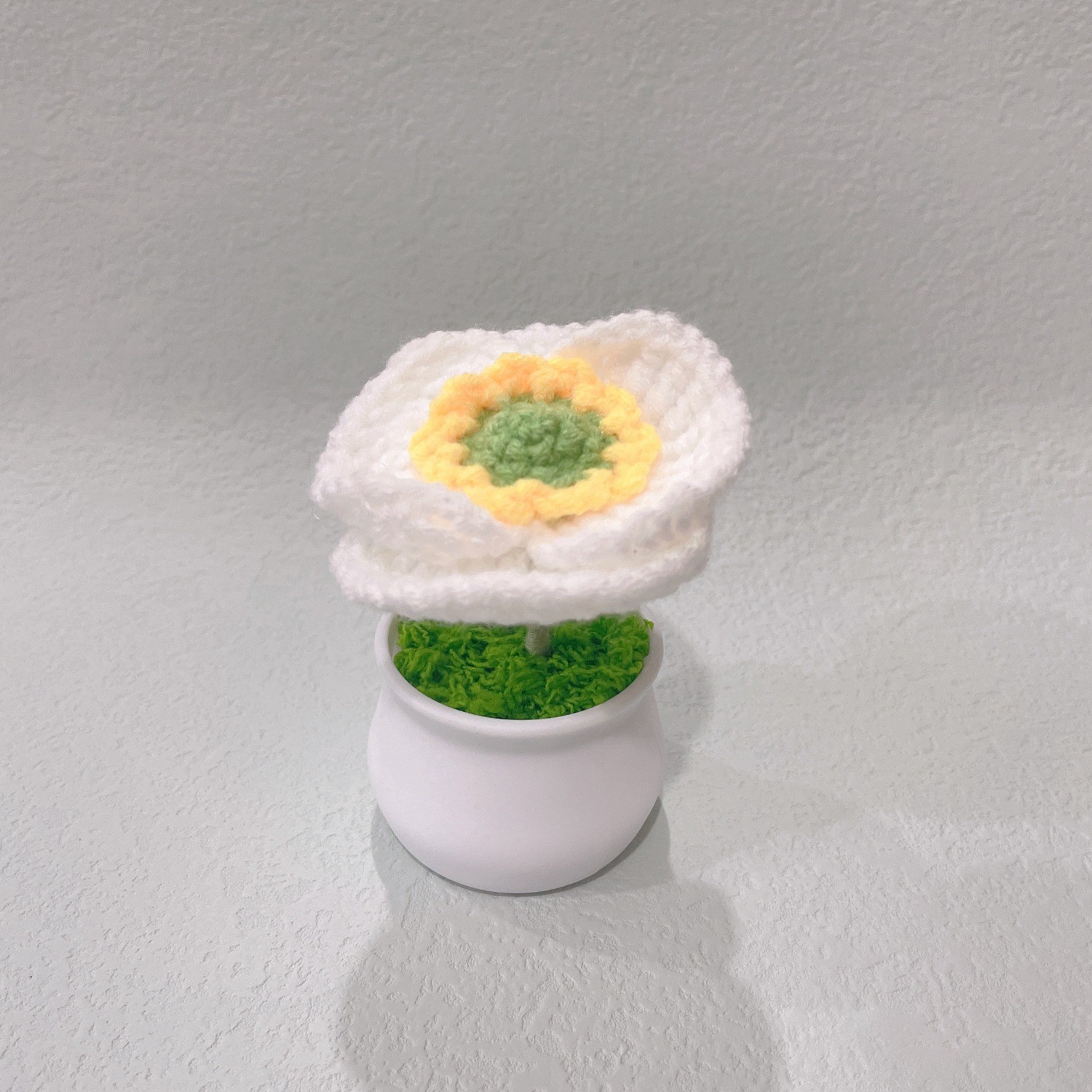 [완성된 작은 흰색 세면대] 흰색 양귀비