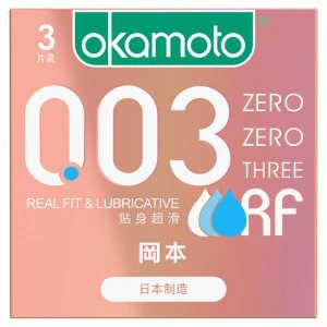 Лубрикант Okamoto Safe glossy, 3 шт., полный набор