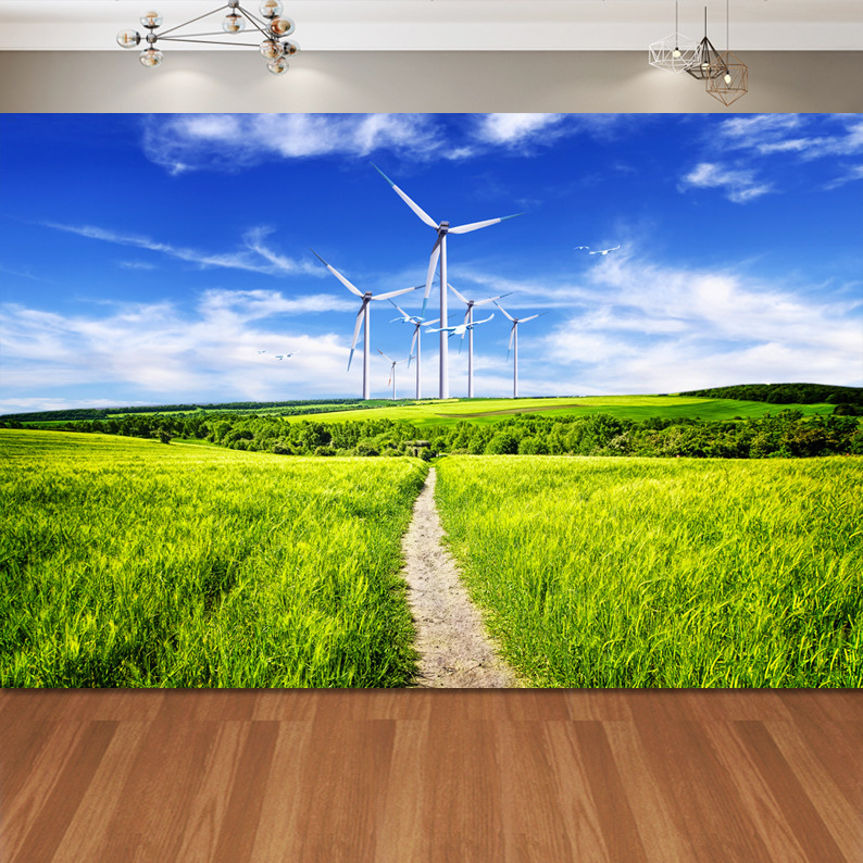 墙贴壁画贴纸自粘墙纸画自然风景现代客厅卧室电视背景墙面装饰画