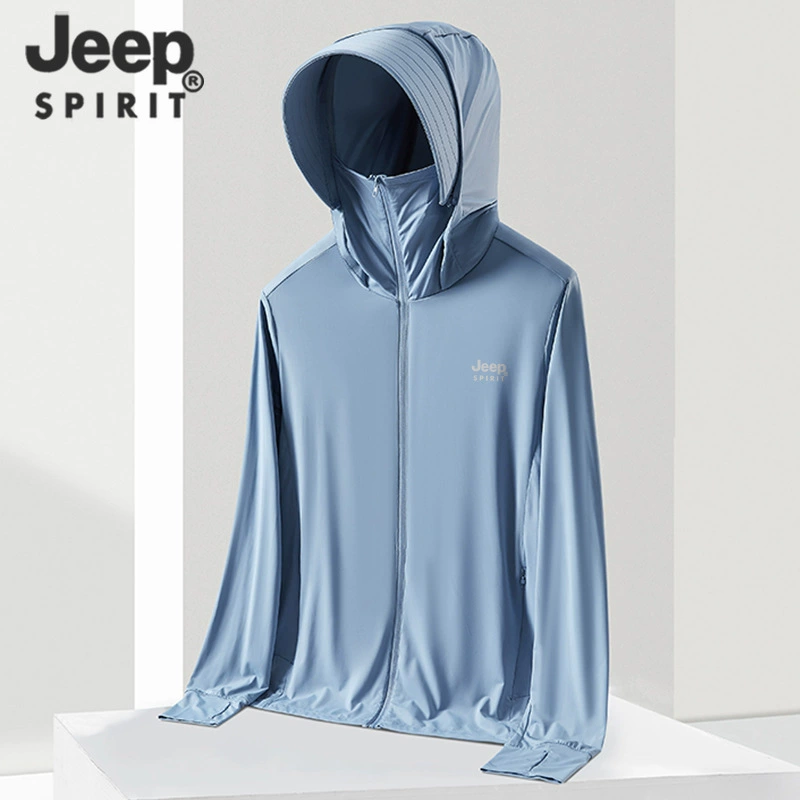 JEEP SPIRIT Летняя шелковая одежда защиты от солнца, тренч, куртка, для любимых