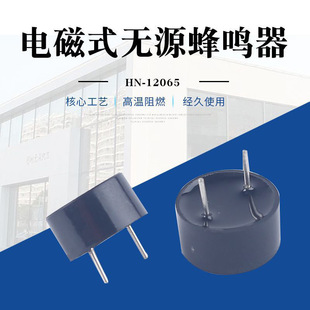 Factory Direct supply electromagnetic passive HN-12065 buzzer simple installation specifications complete