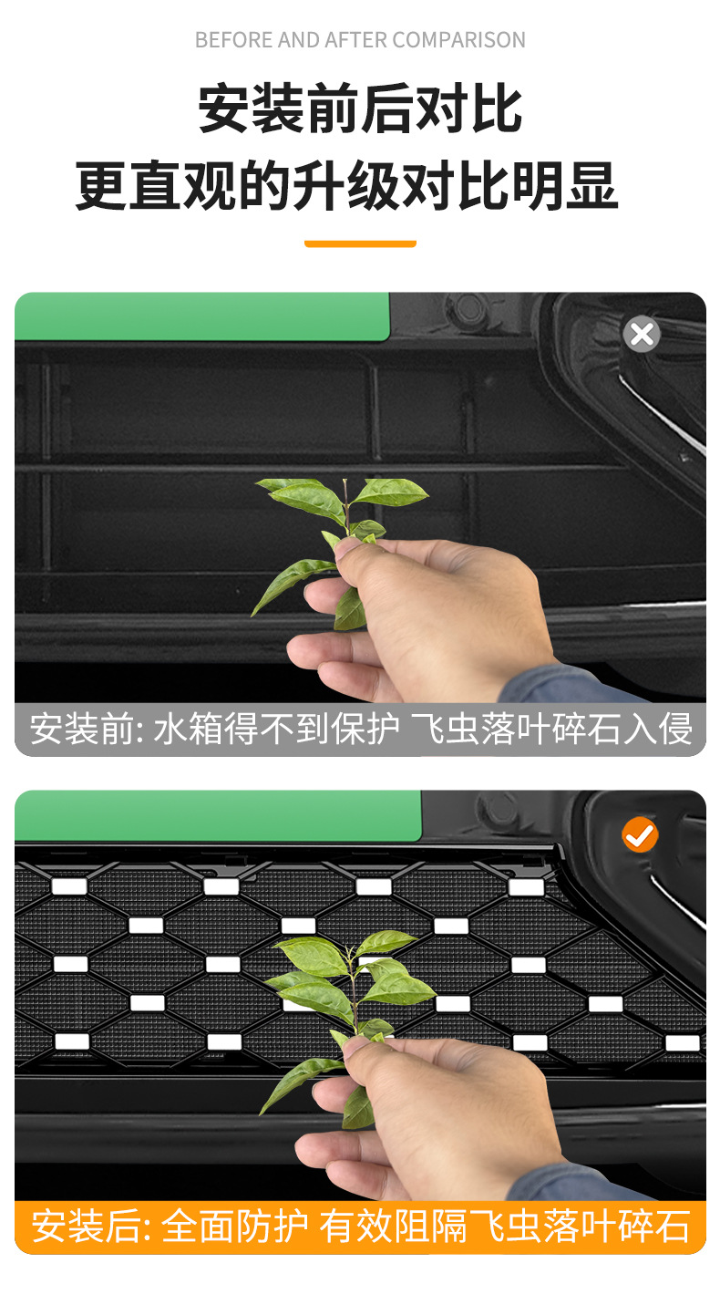 Suitable for Aito M6 Extended-Range Version/Pure Electric Version, Star-Pattern Integrated Welded Car Insect-Proof Net, Dedicated for the Front Grille