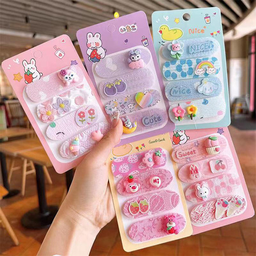 Baby bangs stickers broken hair clips children's Velcro to organize broken hair artifact girls hair hoop hair post  new style