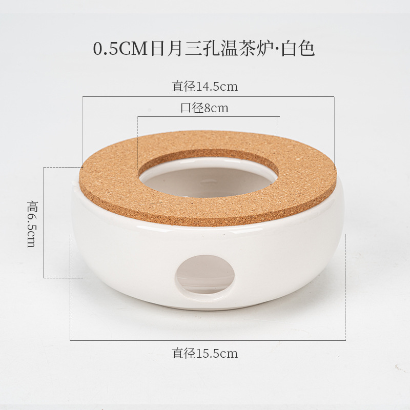 Directo de fábrica de té de la vela calentador de cerámica de la preservación del calor del hogar calefacción calentador de té restaurante Hotel calentador de té