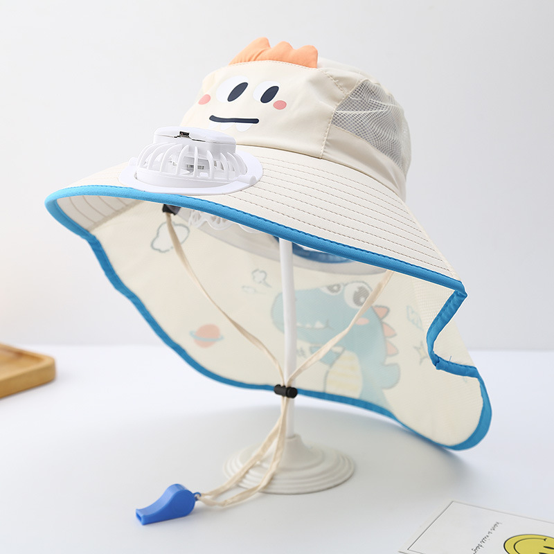 Bonito unicornio sombrero solar recargable con ventilador sombrero de chal de verano para niñas grandes gorras para niños