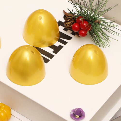 6cm Opening Golden Egg Easter Egg Opening Lucky Draw Prop for Children, Intellectual Development Toy, Simulated Eggshell