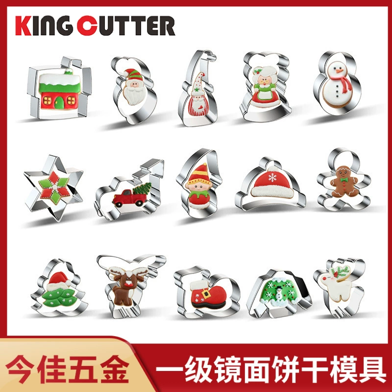 Формочки для печенья из нержавеющей стали Jinjia Hardware оптом, рождественские формы для печенья, формы для кексов, формочки в виде пикапа, Amazon