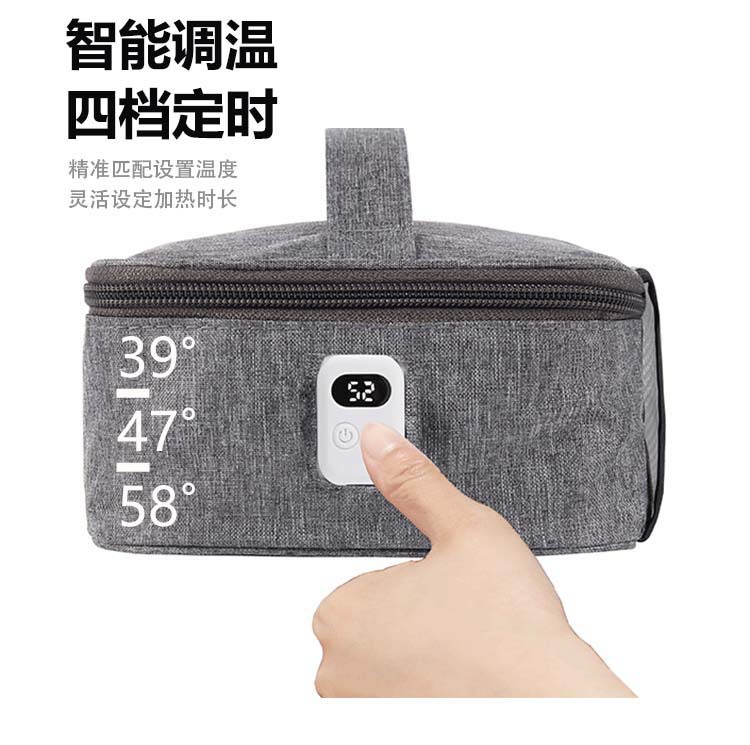 Picnic al aire libre Oficina impermeable Oxford tela USB calefacción Bento lonchera bolsa de aislamiento en stock por mayor