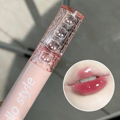 Hello style盈亮泡鏡面唇釉薬夏限定水光盈潤ガラス唇彩色落ちしにくい