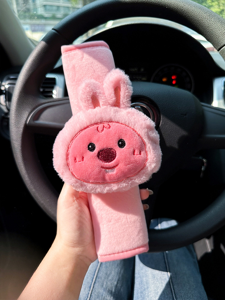 Car seat belt shoulder pad cute high-end feeling little beaver loopy ruby doll car interior decoration