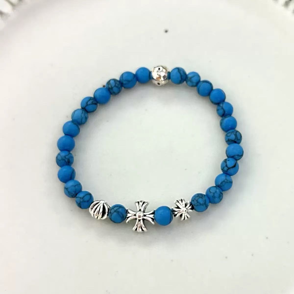 Distressed blue pine