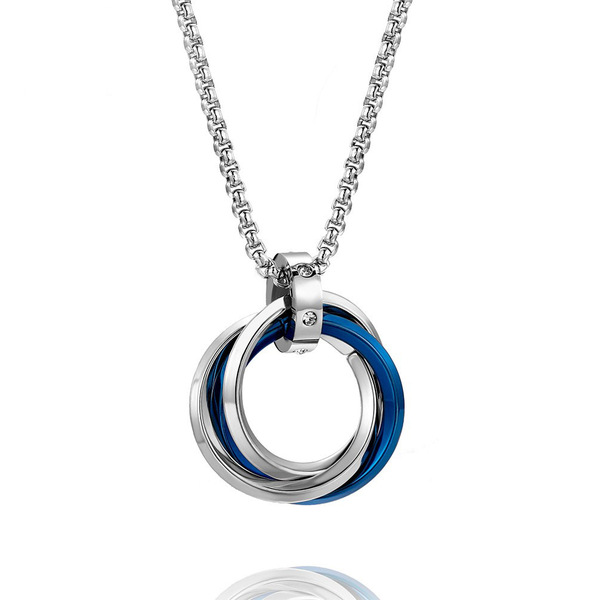 Necklace hip-hop style stainless steel