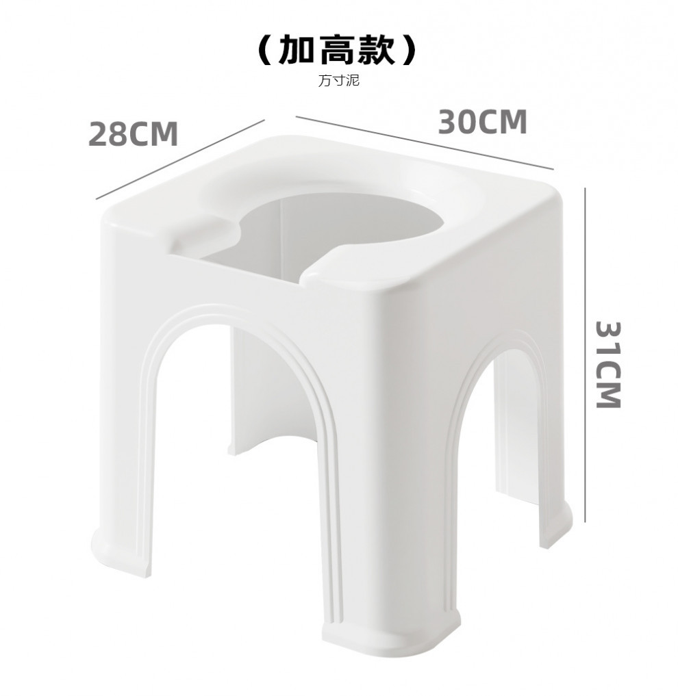 Toilet stool, thickened adult sitting chair, mobile and convenient, wholesale of children's, elderly and pregnant women's toilets Item Picture