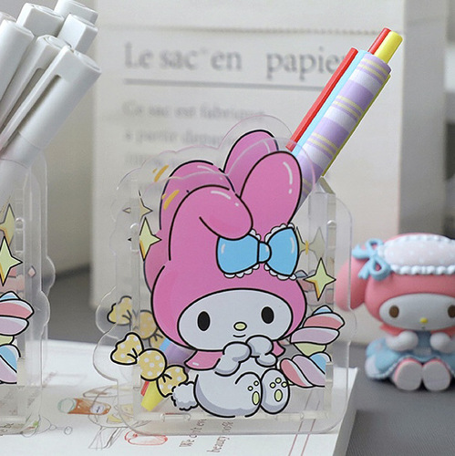 2 Yuan Shop Small Gift Cartoon Student Desktop Pen Holder Makeup Brush Stationery Acrylic Wholesale