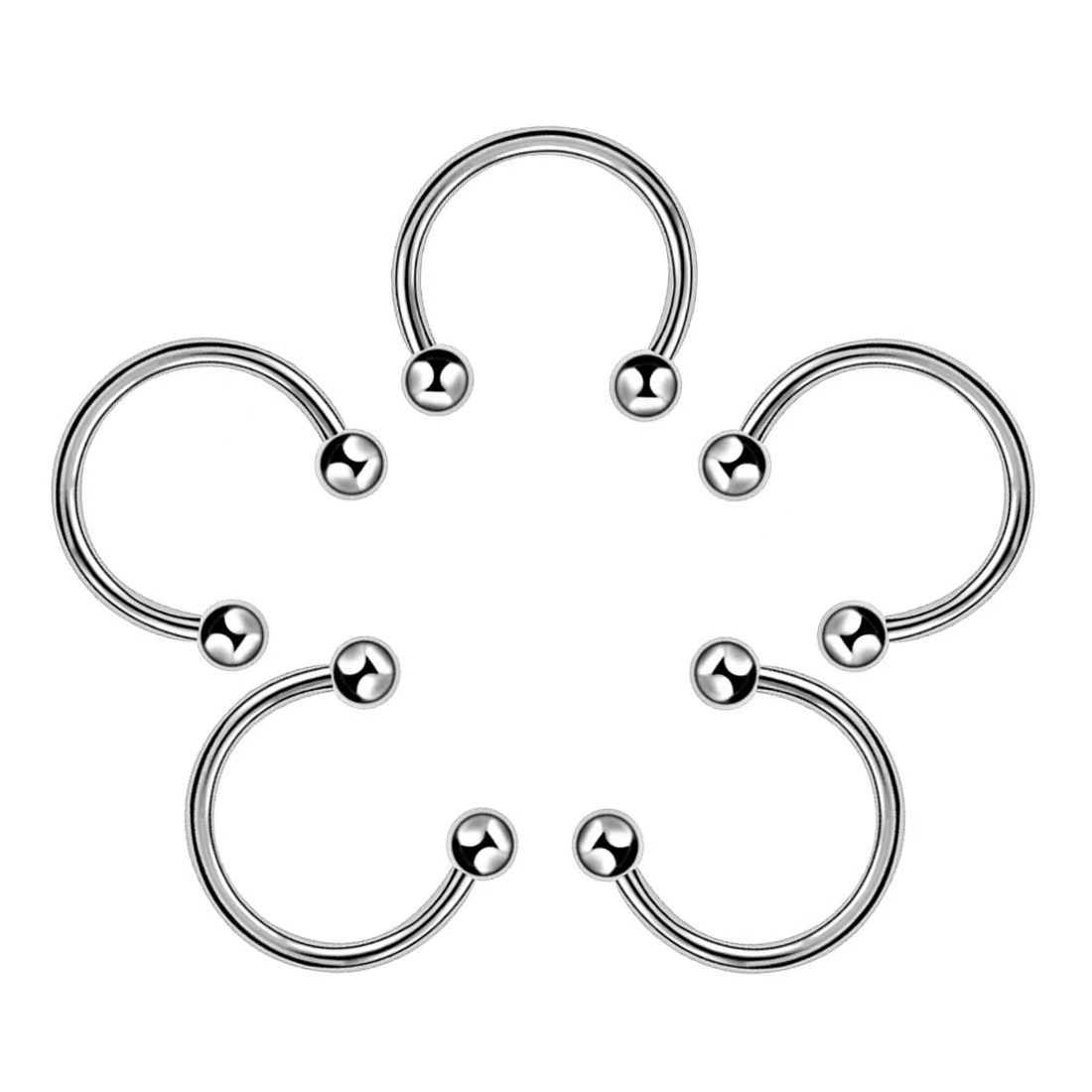 Piercing barbell de acero inoxidable para lengua y labio_voghion.com
