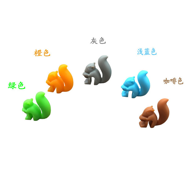 Macaron cute snails pine squirrel silicone tea buns gathering cups…