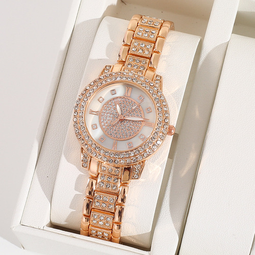 Brand new women's baby's breath rhinestone watch for women cornucopia diamond bracelet women's watch wholesale live supply