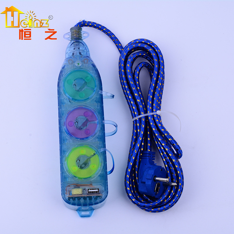 欧规插排 usb插座 外贸usb插排 外贸出口多功能插排USB插座