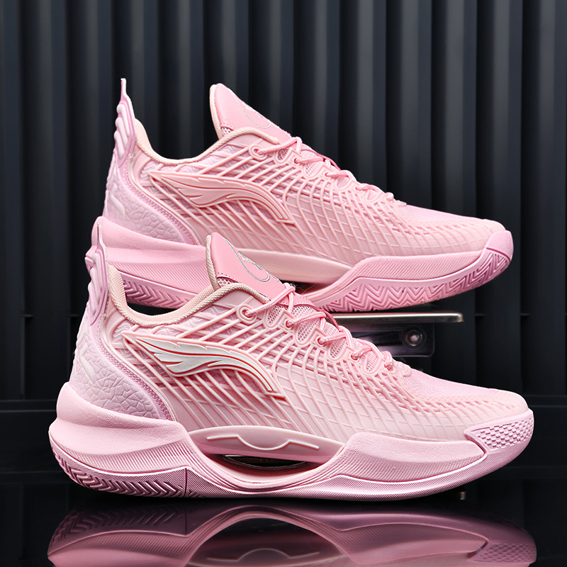 Fricción con sonido profesional antideslizante zapatos de baloncesto de combate real hombre y mujer amortiguador desgaste pareja zapatos deportivos casuales
