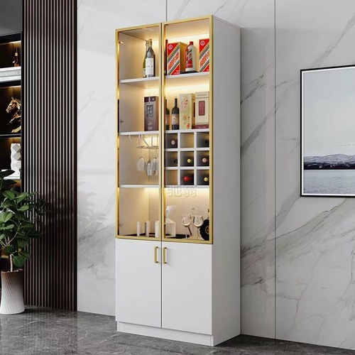 3l ready-made wine cabinet glass door modern simple wall-mounted living room home cabinet restaurant partition light luxury high-end display