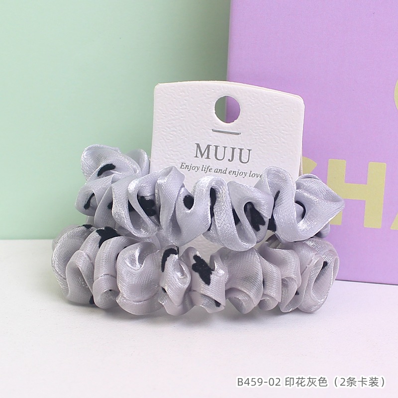 [Carga de tarjeta] sensación de alto nivel coreano de cabello de código de barras de moda de alta elasticidad de cabello anillo de cabello correa de cola de caballo