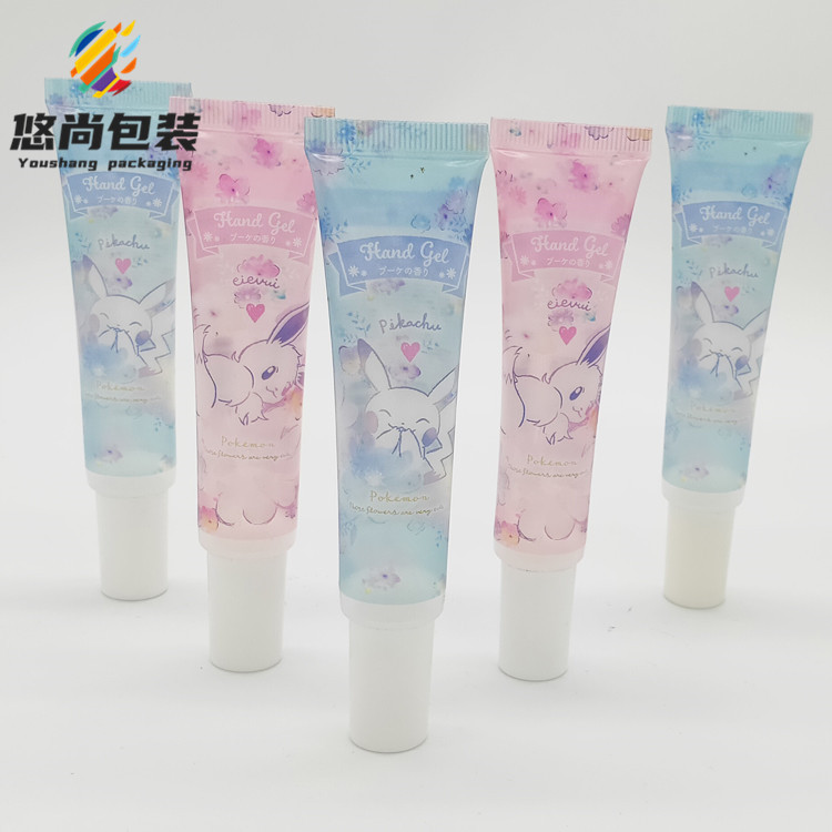 定制生产19管径20g透明包装PE塑料软管包装 化妆品试用装样品包装