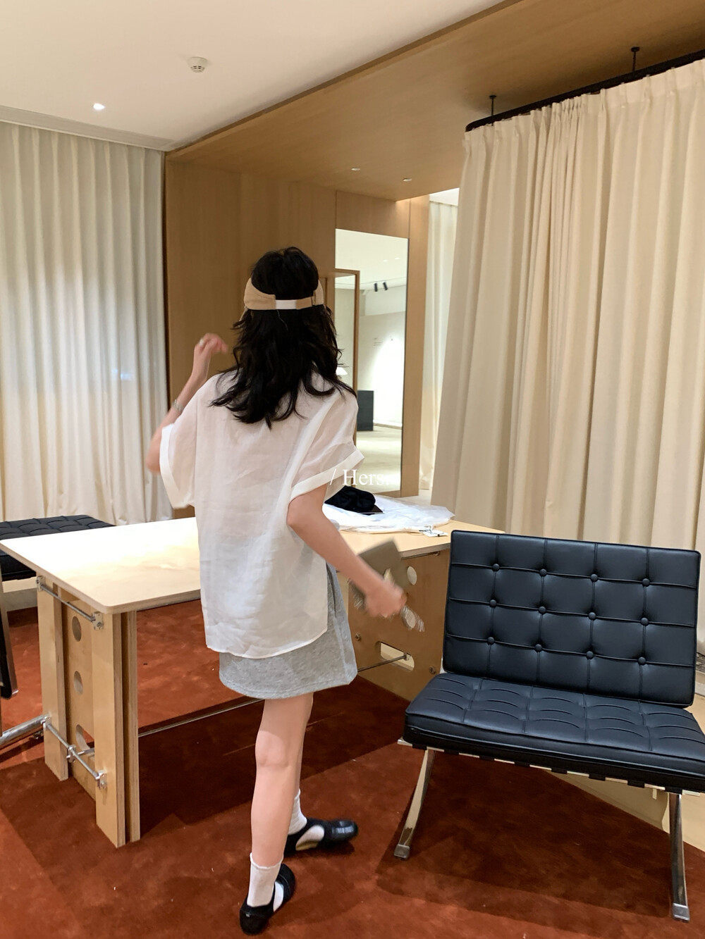 Áo sơ mi nữ linen tay ngắn cổ V phong cách Pháp — nghệ, màu hồng, màu trắng, màu mơ chi tiết 21
