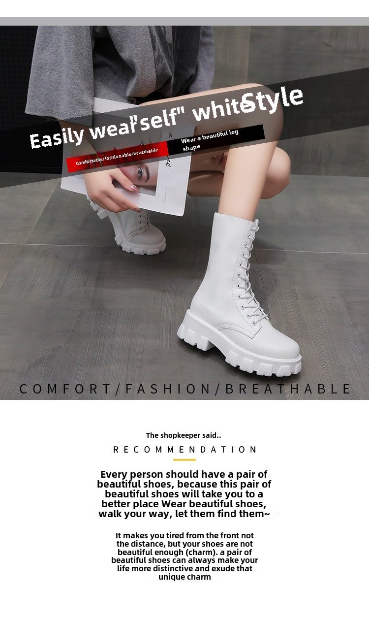 Hoge martin boots met veters voor dames lederen motorlaarzen_voghion.com