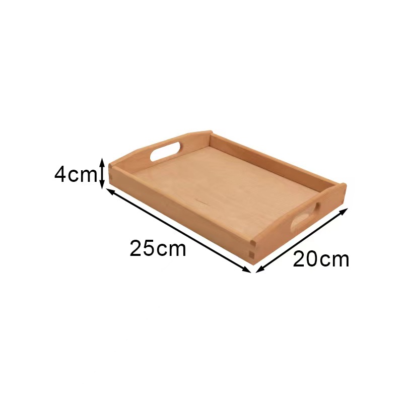Bandeja de Té Kung Fu Rectangular A5L de Madera para Servicio de Té