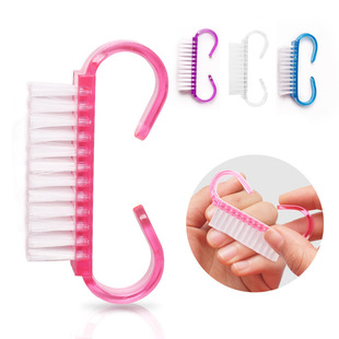 Cross-Border Wholesale Small Horn Brush Manicure Tools and Supplies Horn Nail Polish Special Cleaning Gray Layer Brush