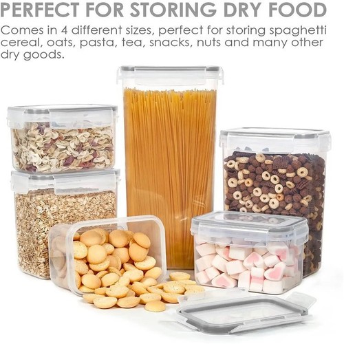 Kitchen airtight PP preservation box five-grain storage container transparent plastic preservation box refrigerator food can