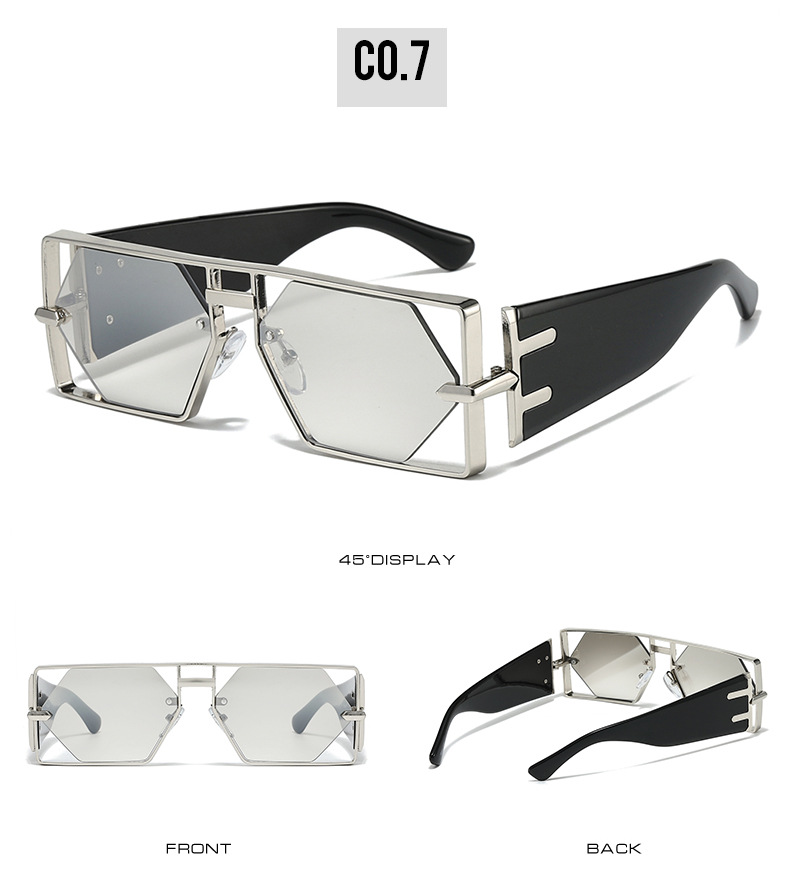 Occhiali da sole alla moda Hip-Hop Ins con montatura a goccia da uomo, stile 2025_voghion.com